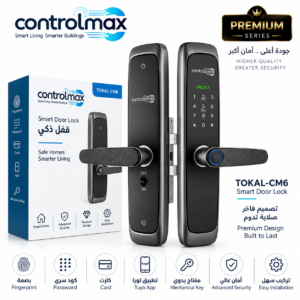 قفل ذكي TOKAL-CM6 Premium – بصمة، كود، كارت وتحكم عبر تطبيق Tuya