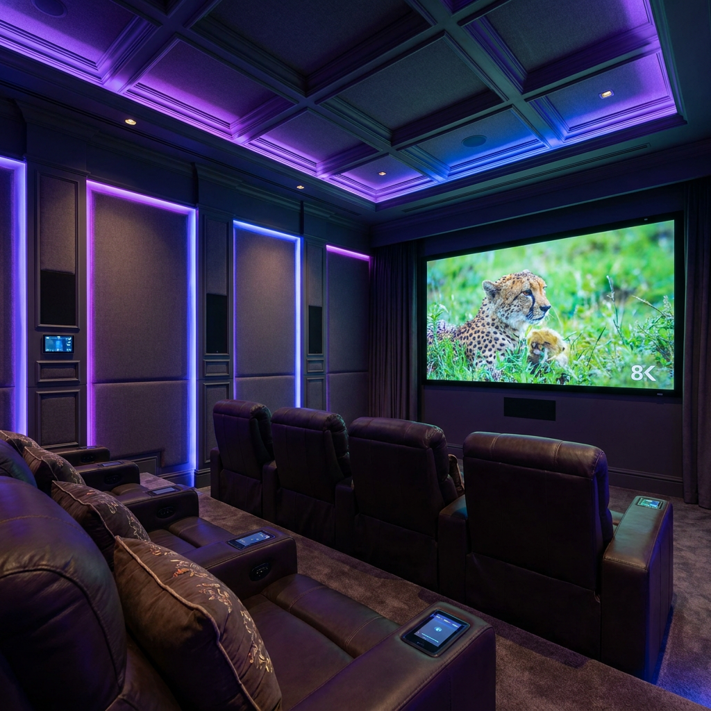 سينما منزلية ذكية في فيلا سعودية - ControlMax